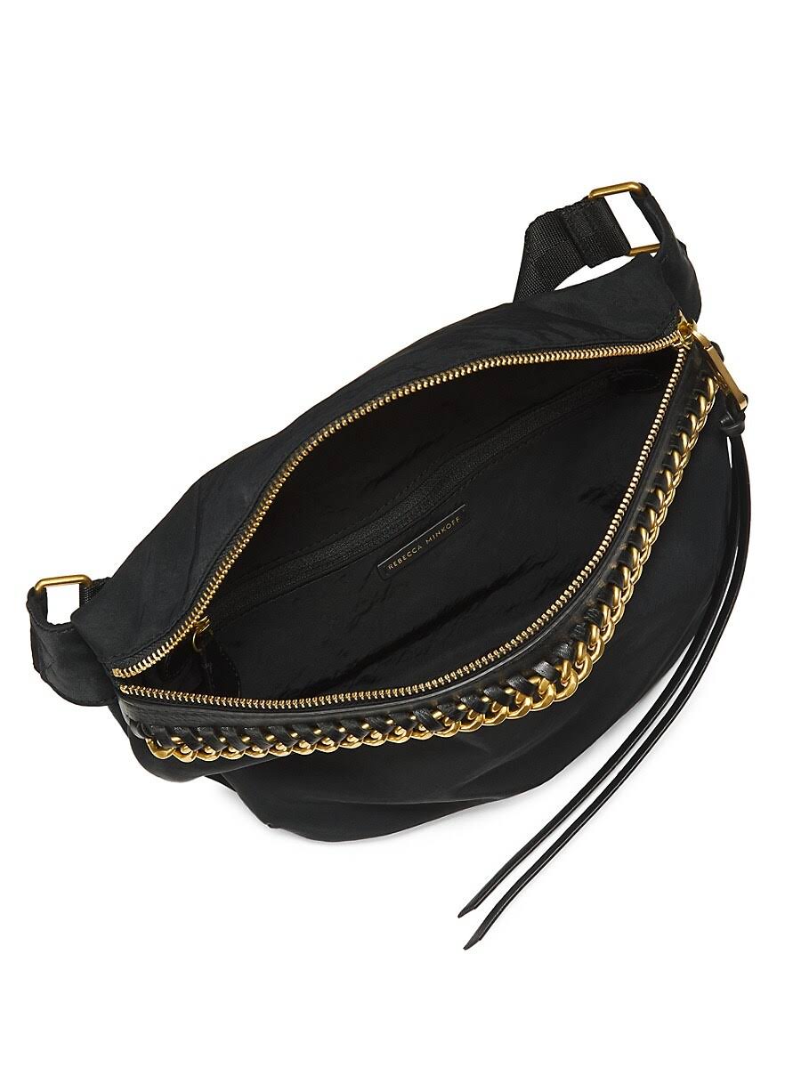 Black Nylon Belt Bag W703