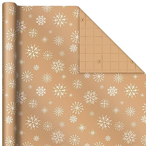 Brown Kraft Christmas Wrapping Paper Rolls, 3 Rolls R950143