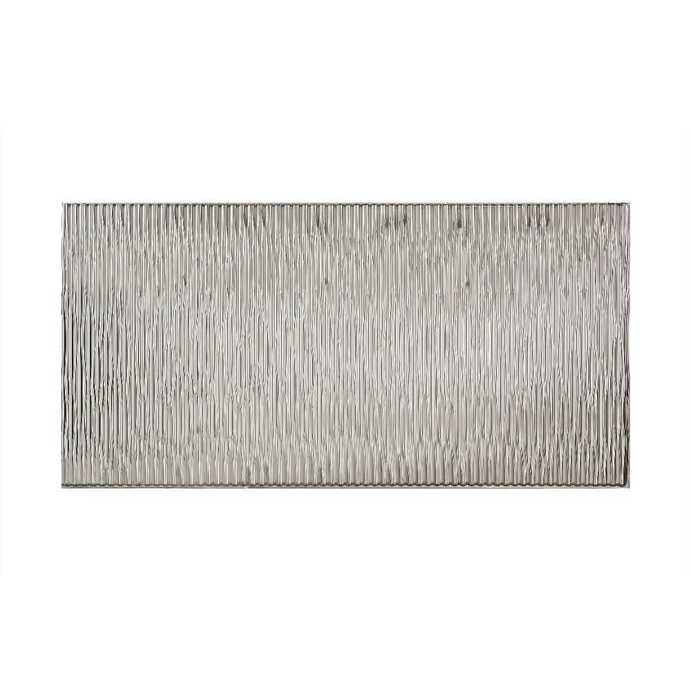 Brushed Aluminum Vertical Wall Panel J358829