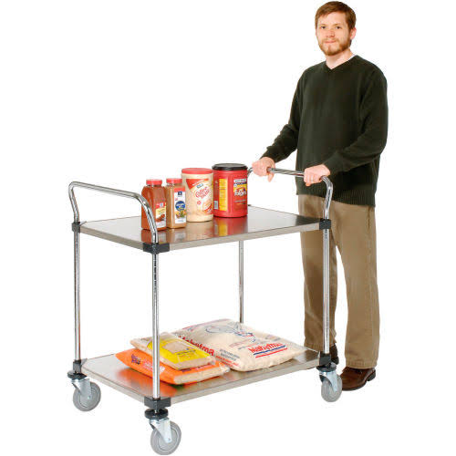 Stainless Steel Utility Cart 2 Shelves K6875