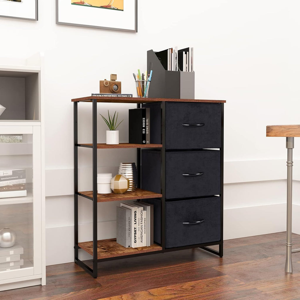 3 Drawer Dresser with Shelves L583806