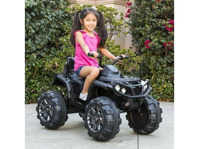 Black Kids ATV Quad Ride-On Car D371