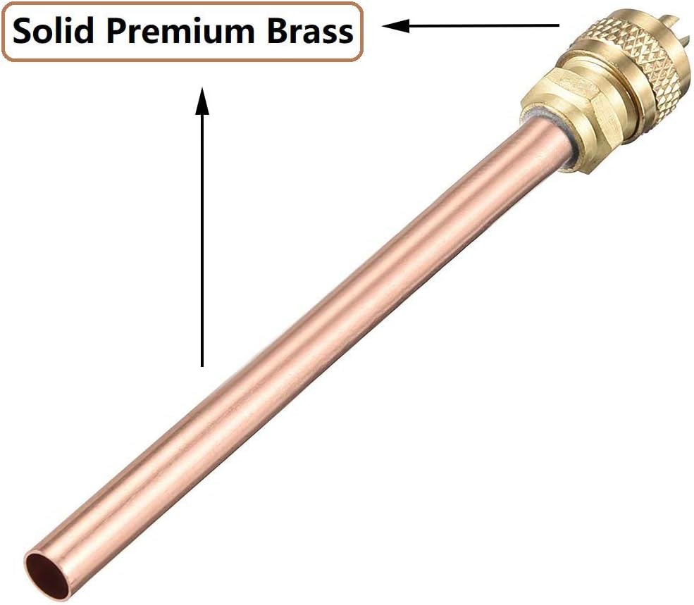 Service Access Valve 1/4 SAE Brass and Copper T86000