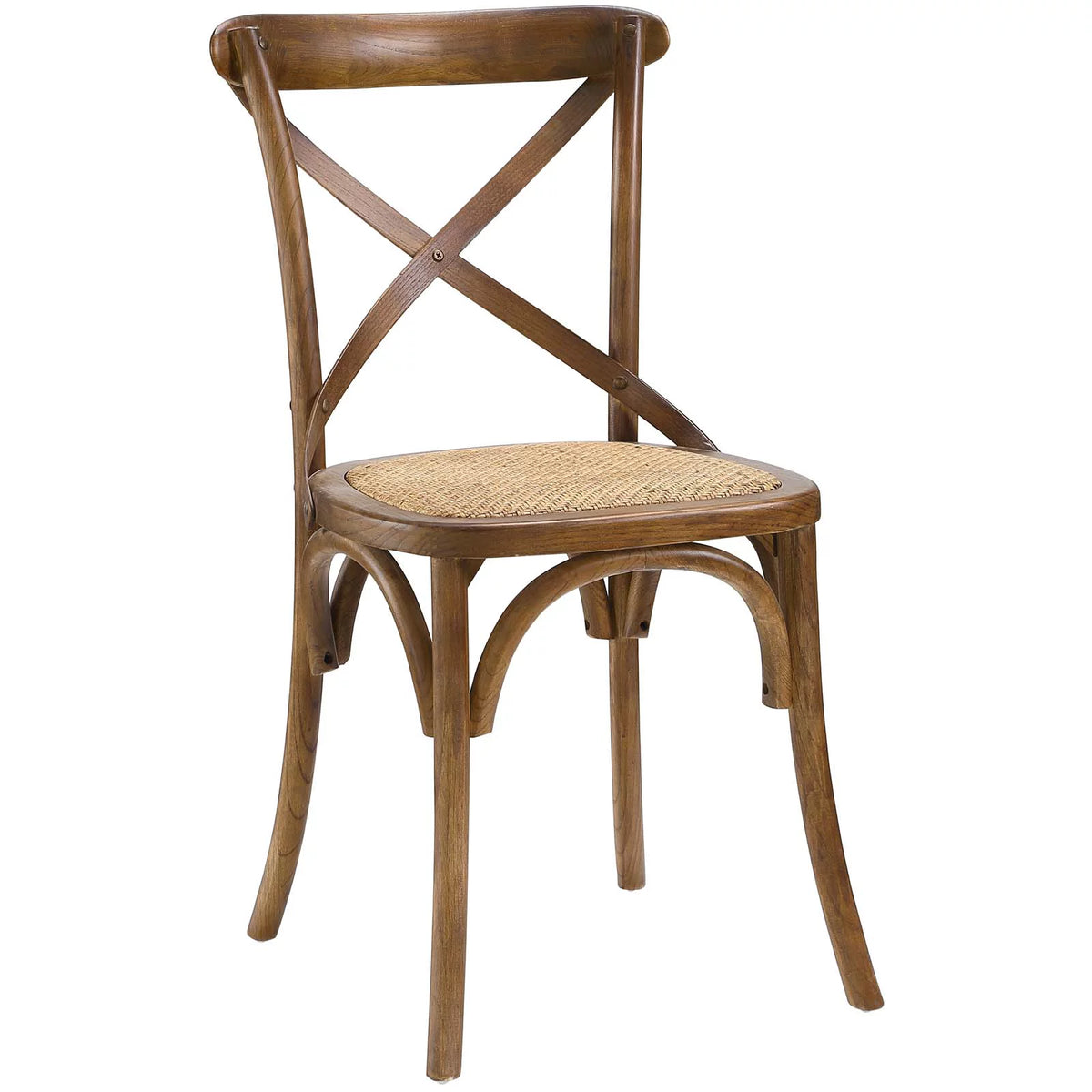 Walnut Dining Side Chair Set of 2 Y161