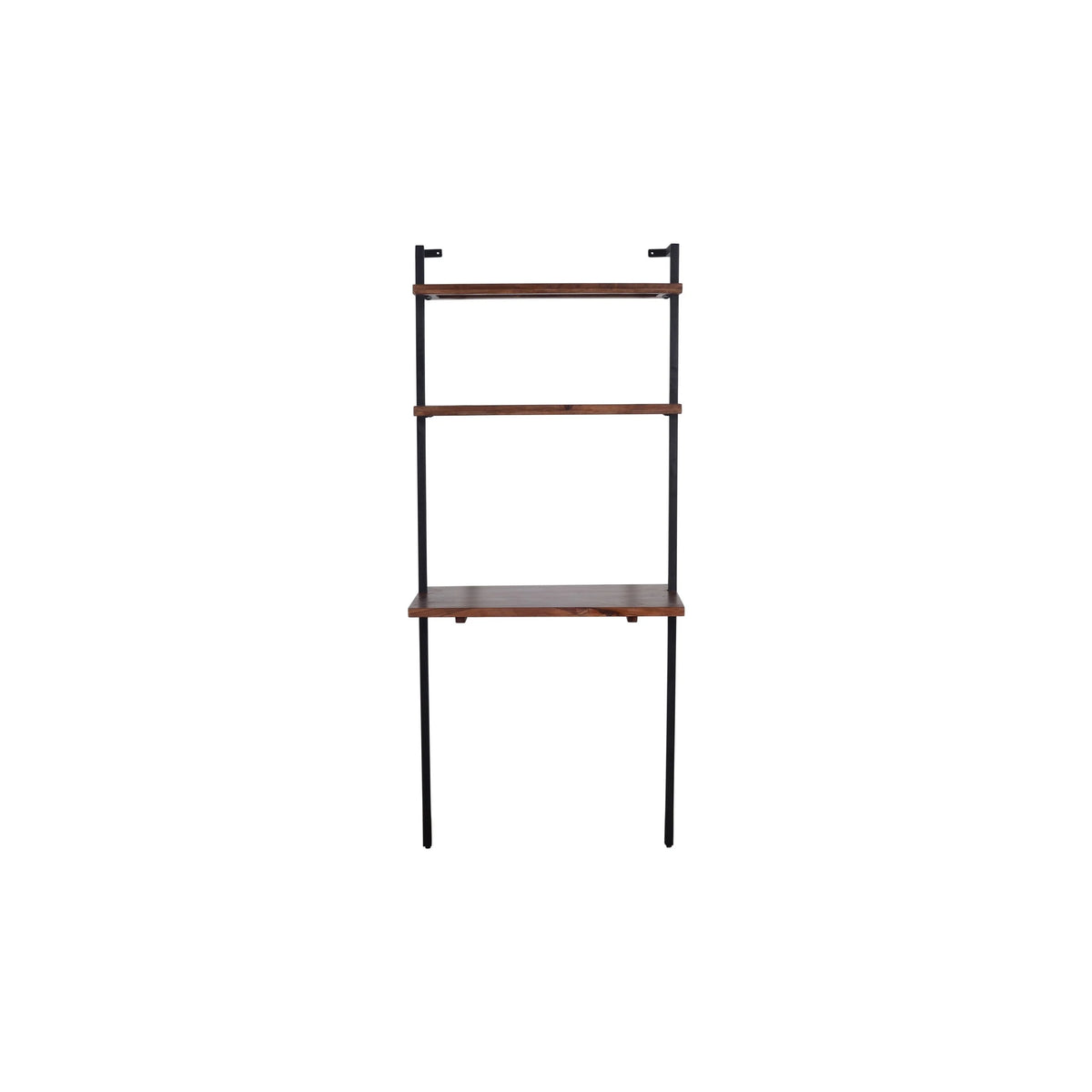 3 Tier Mango Wood Ladder Wall Shelf U846