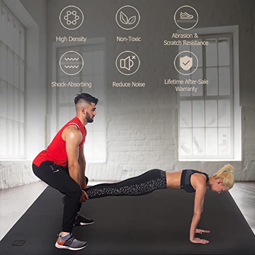 Large Non-Slip Exercise Mat 7mm W406822
