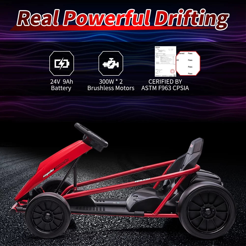 24V Electric Drifting Go Kart for Kids D93025