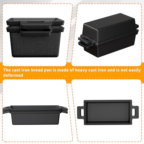 Cast Iron Bread Pan with Lid 9x5 2 Piece Set F71126