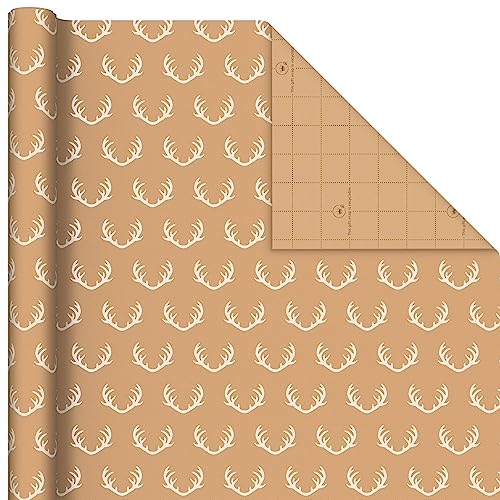 Brown Kraft Christmas Wrapping Paper Rolls, 3 Rolls R950143