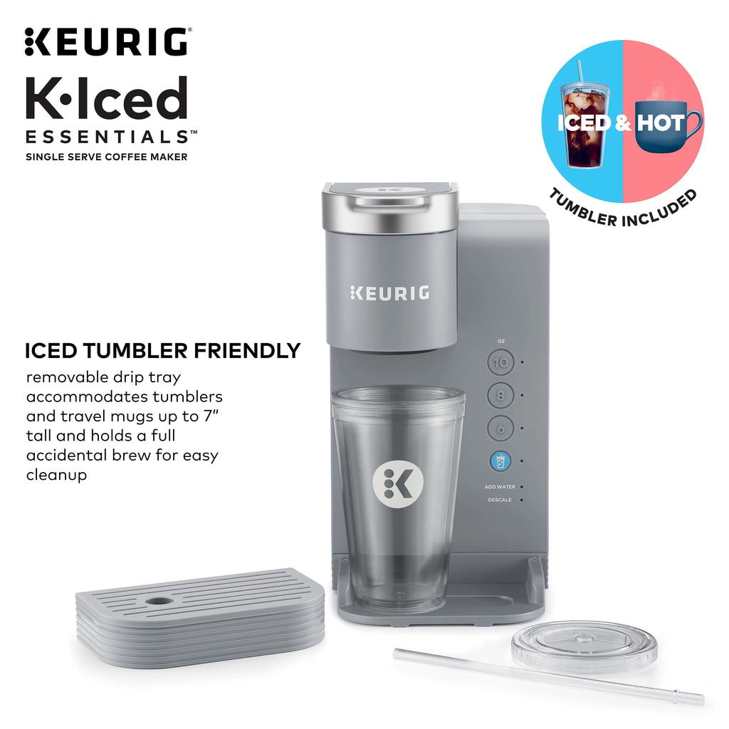 Gray Single-Serve K-Cup Pod Coffee Maker W8989