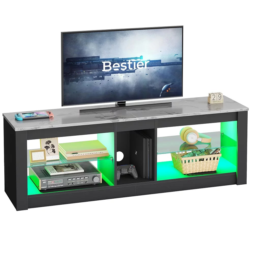 Light Grey TV Stand Media Console Table N1880