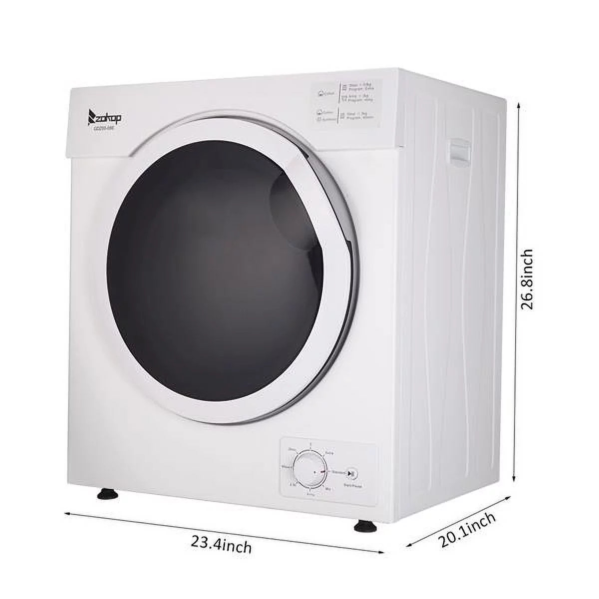 Cotton-White 5.5kg Drum Dryer J1008