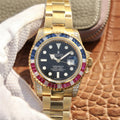 Golden Blue Red Diamond Black Dial 40mm N1938