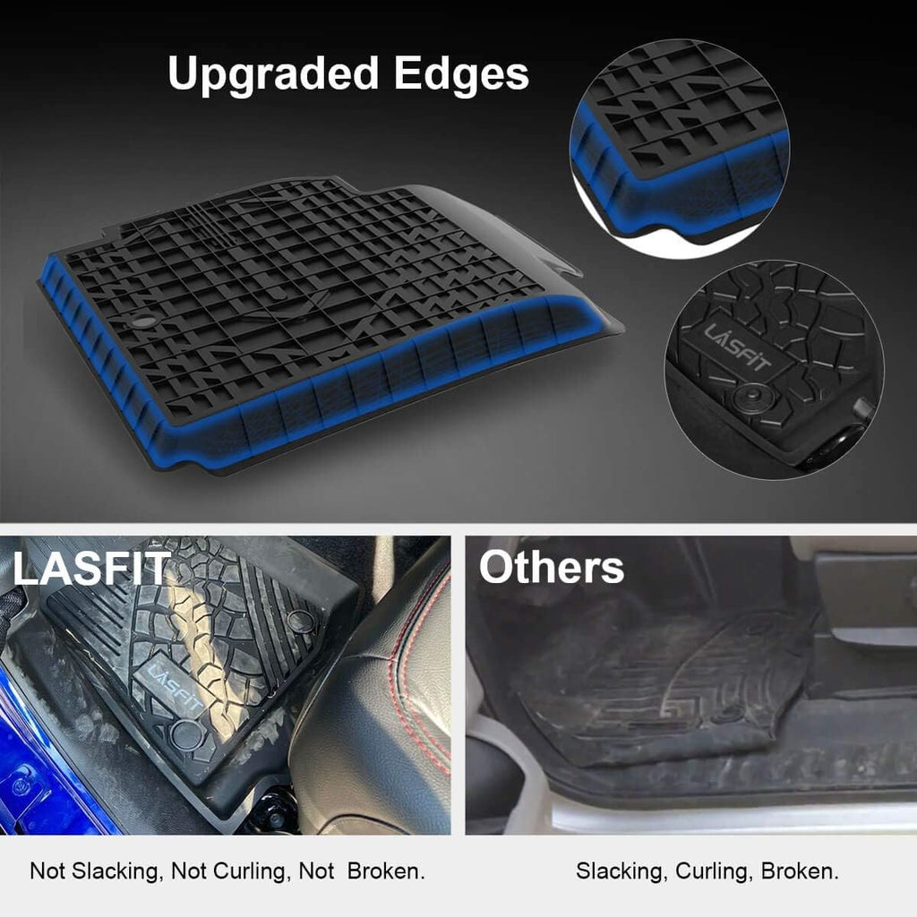 All Weather TPE Car Floor Mats Front and Rear 2 Rows Set A78465