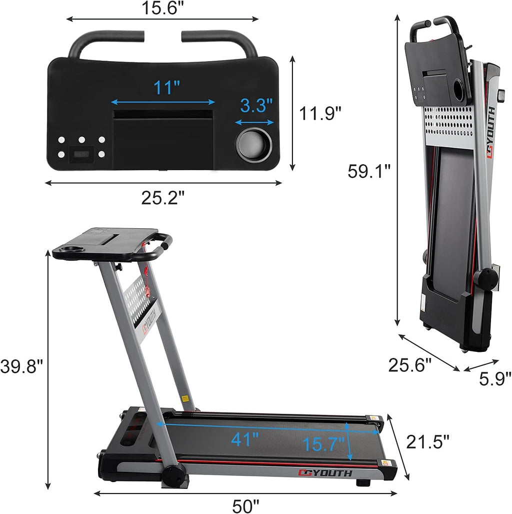 2.25HP Electric Folding Treadmill with LED Display R347223