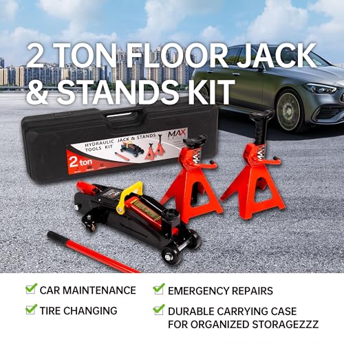 3-Ton Low-Profile Dual Pistons Heavy-Duty Steel Racing Floor Jack M996676