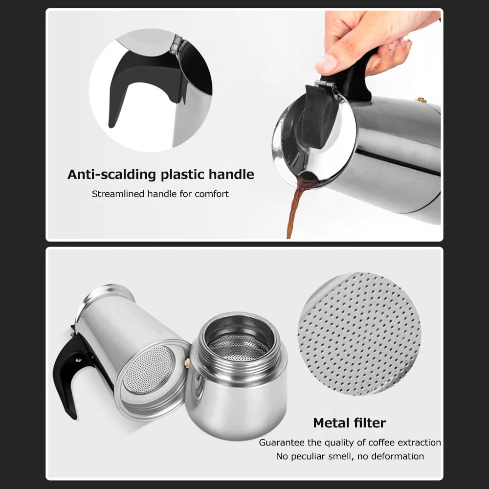 Stainless Steel Electric Coffee Maker X854897