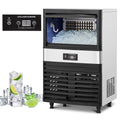 Commercial Stainless Steel Ice Maker Machine with 33lbs Ice Storage T633962