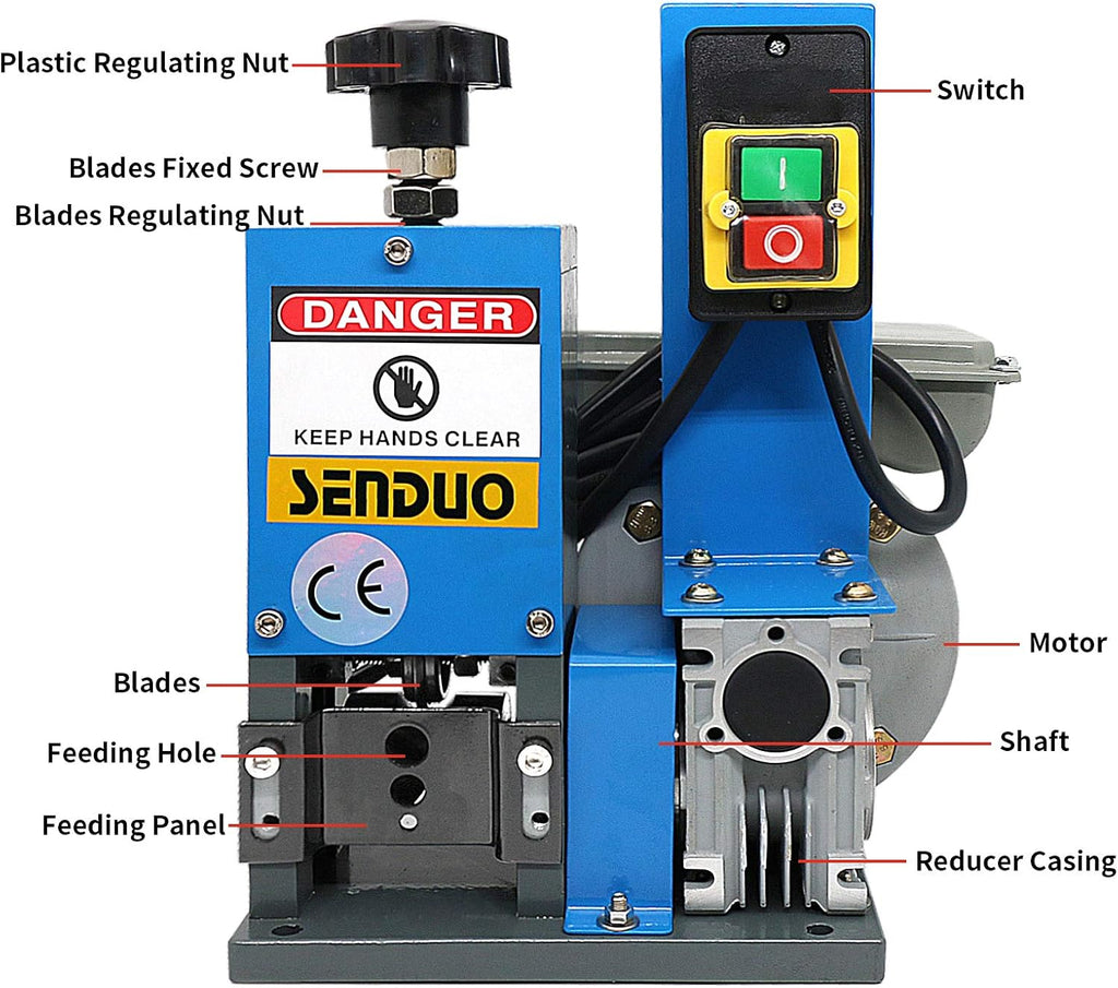 Automatic Electric Wire Stripper Machine 0.06-1inch 180W T71530
