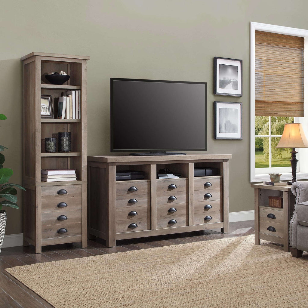 72" Rustic Gray Bookcase R81360
