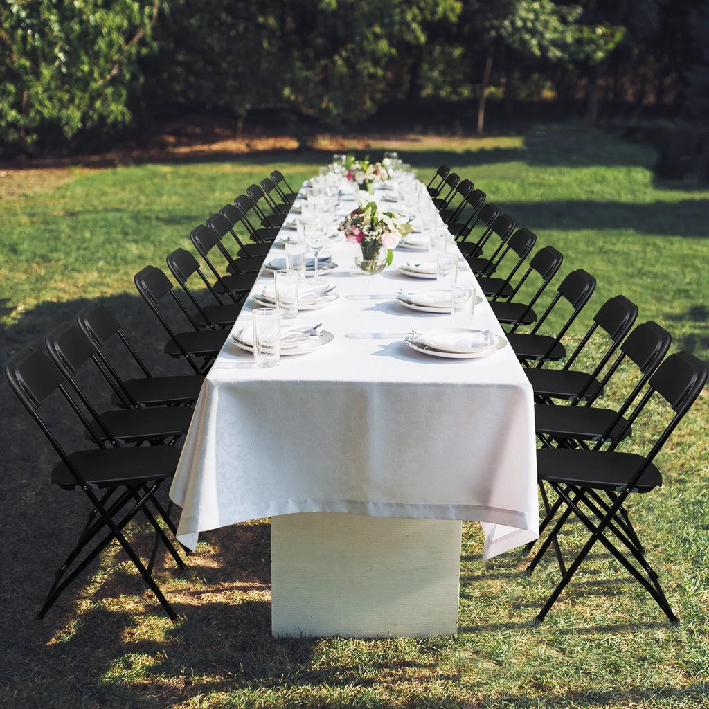 10 Pack Black Plastic Folding Chairs G540085