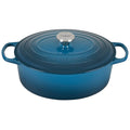 Cast Iron 6.75-Quart Deep Teal Oval Dutch Oven I999331