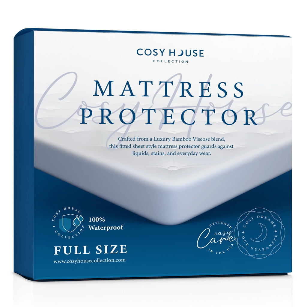 100% Waterproof Bamboo Mattress Protector Full V19098