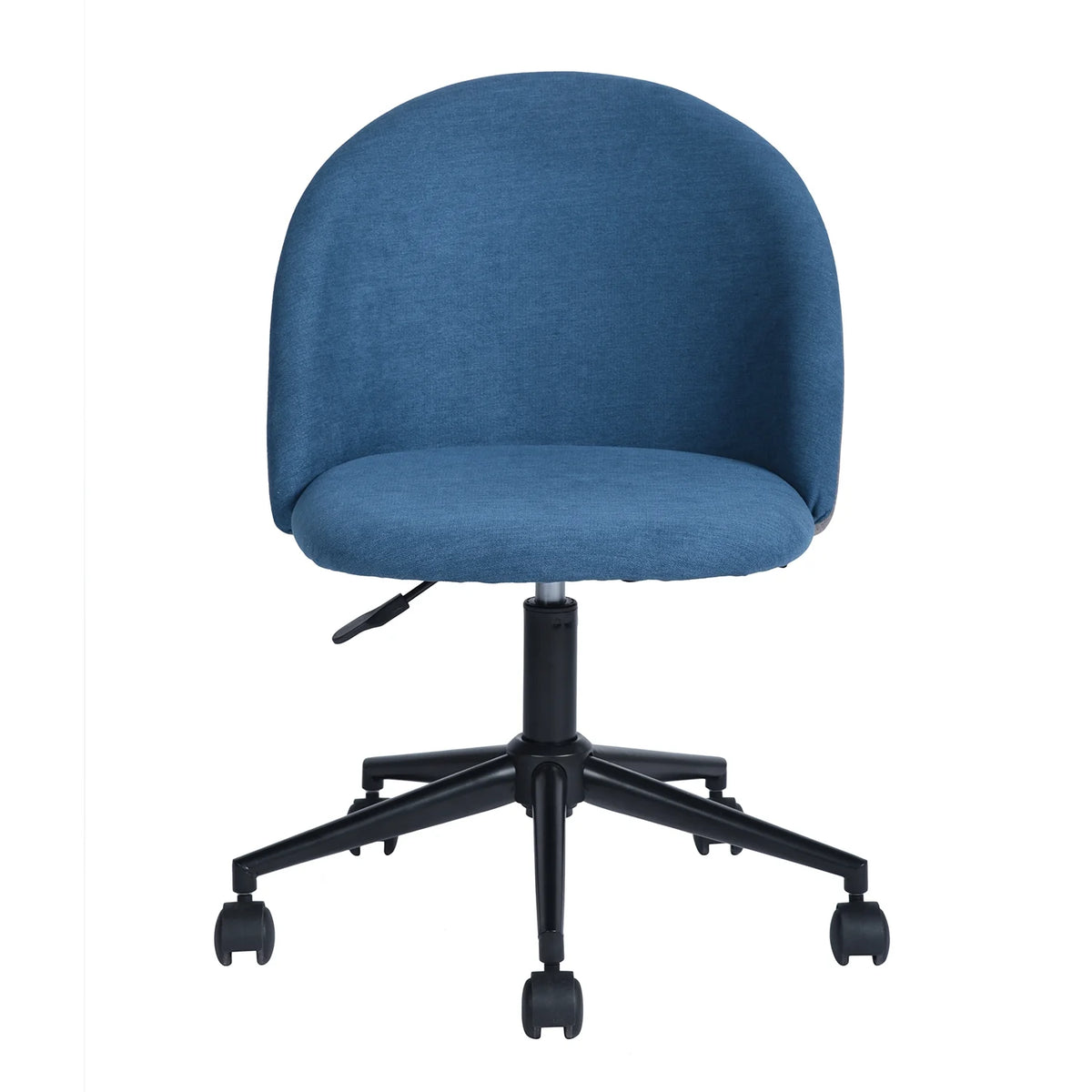 Blue Adjustable Swivel Fabric Upholstered Armless Task Chair S2979