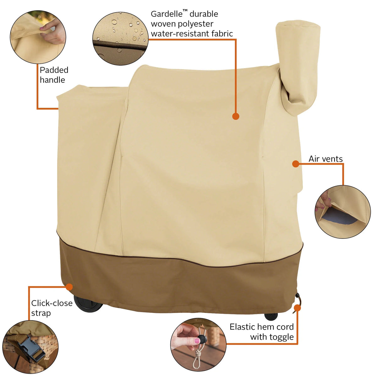 Water Resistant BBQ Grill Cover, 41-Inch W O593