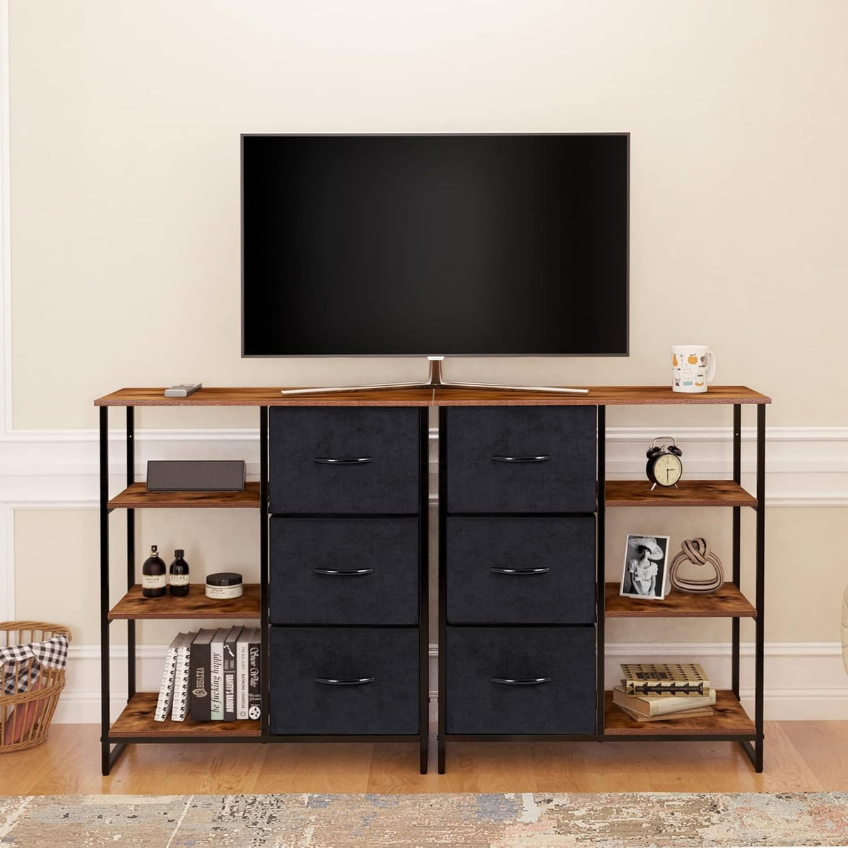 3 Drawer Dresser with Shelves L583806