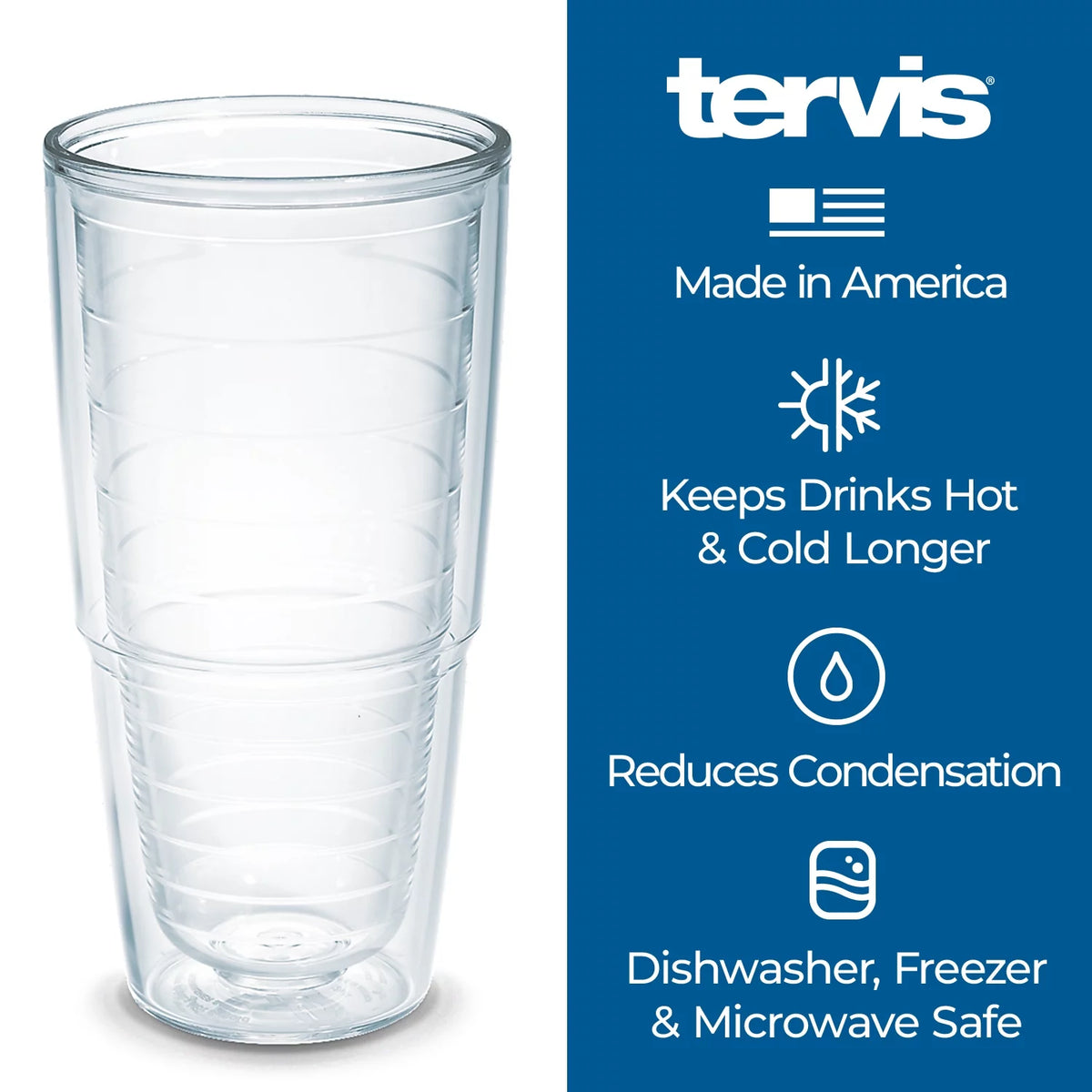 Navy 24oz Double Walled Insulated Tumbler I455