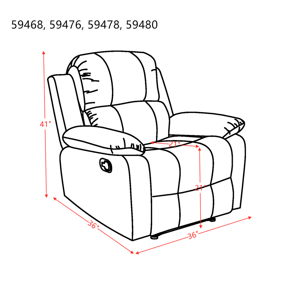 Microfiber Recliner Z90530