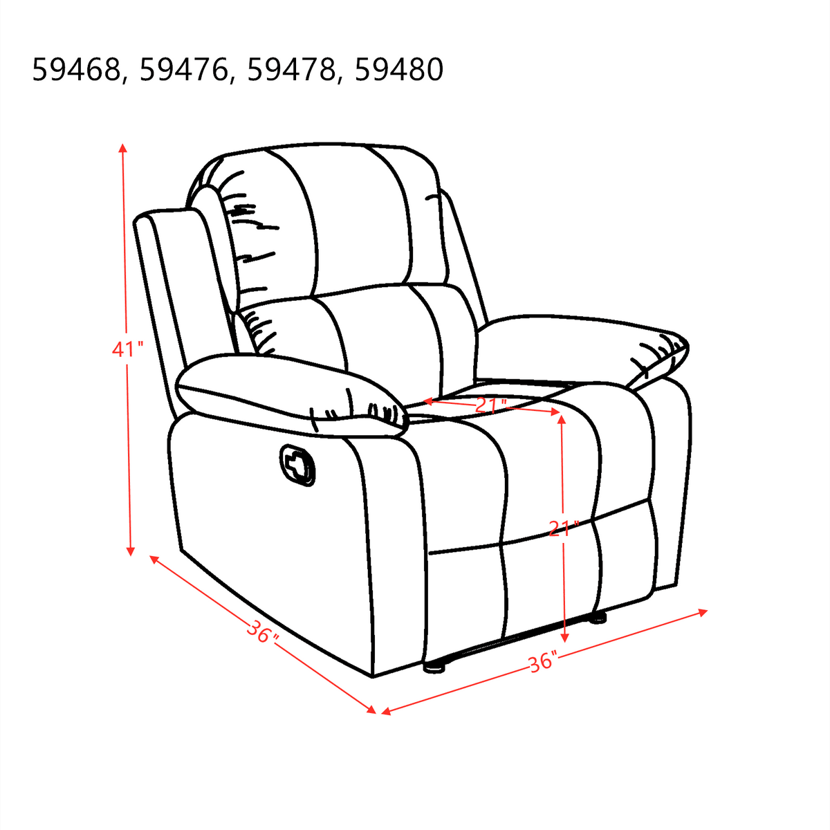 Microfiber Recliner Z90530