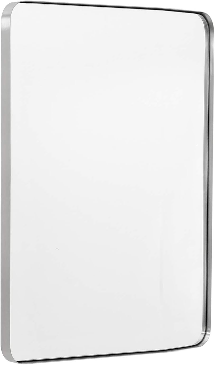 30”x40” Brushed Bronze Stainless Steel Bathroom Mirror V9913
