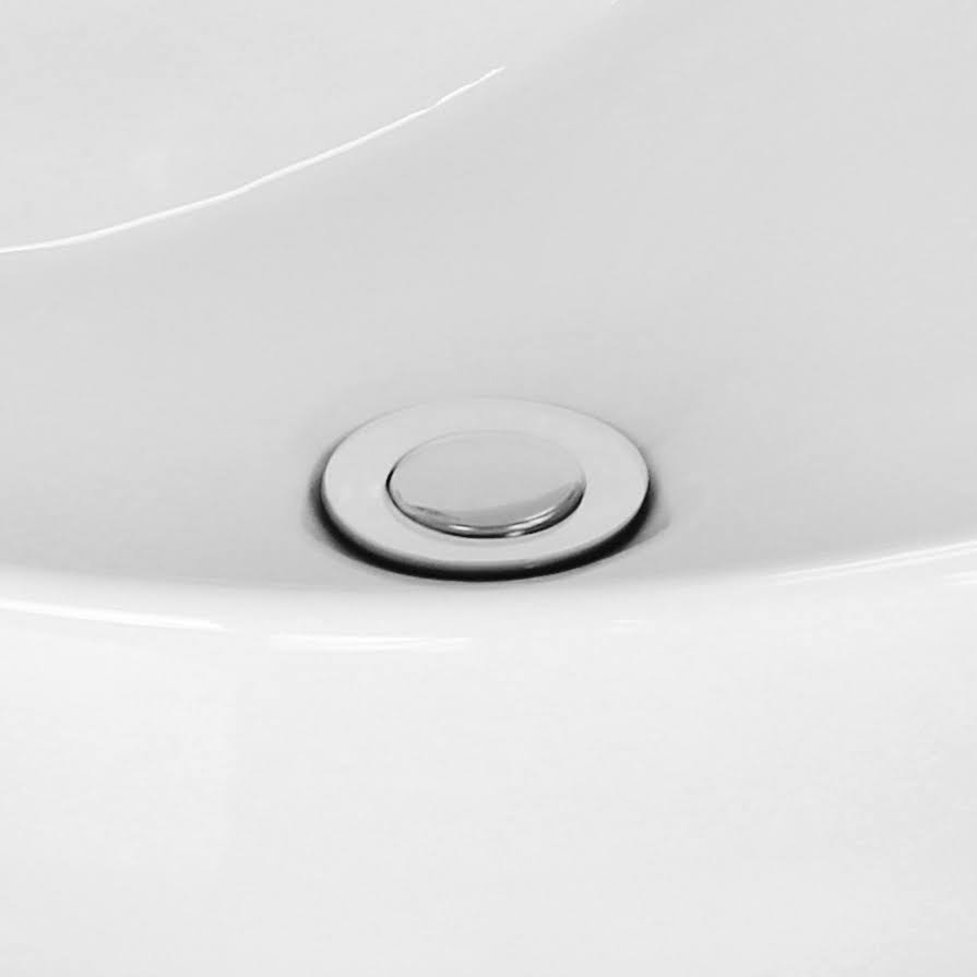 White Rectangle Undermount Sink Set F1141