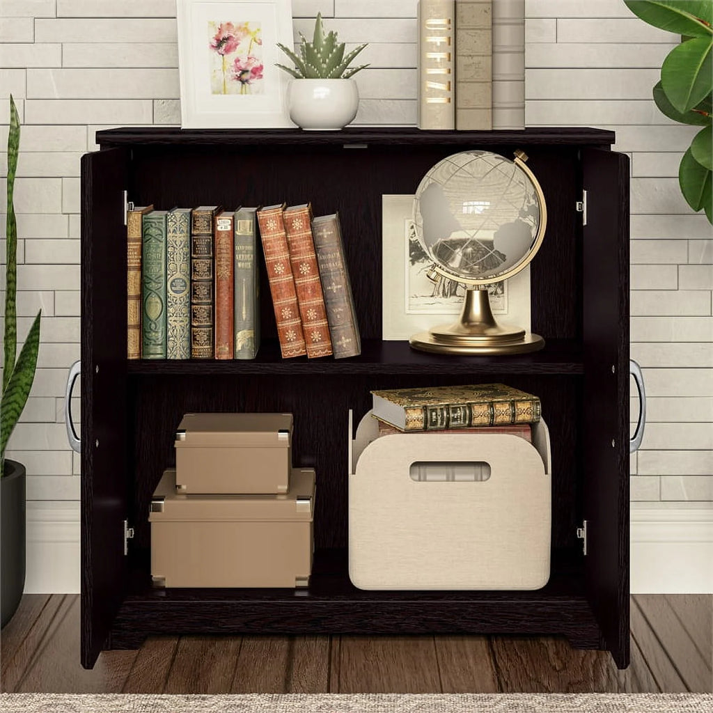 Espresso Engineered Wood Bathroom Storage Cabinet K438748