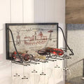 6 Bottle Wall Mounted Wine and Glass Rack W90636