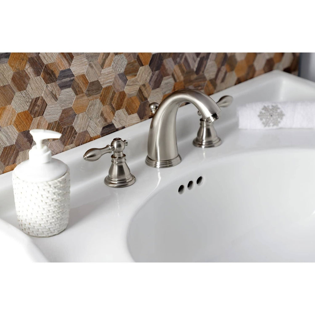 Widespread Bathroom Faucet with Pop-Up Brushed Brass L95246