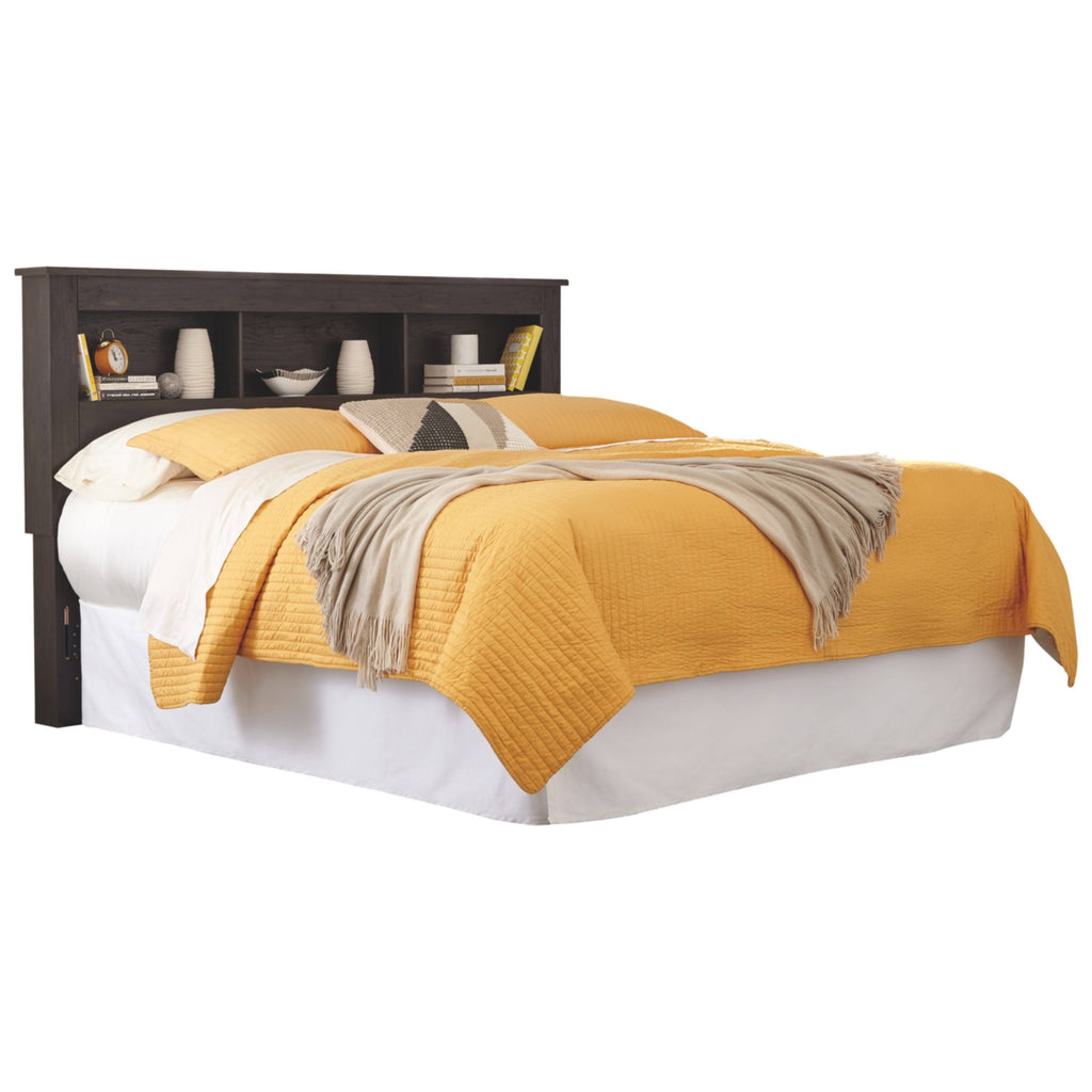 Dark Brown King Bookcase Headboard X56335