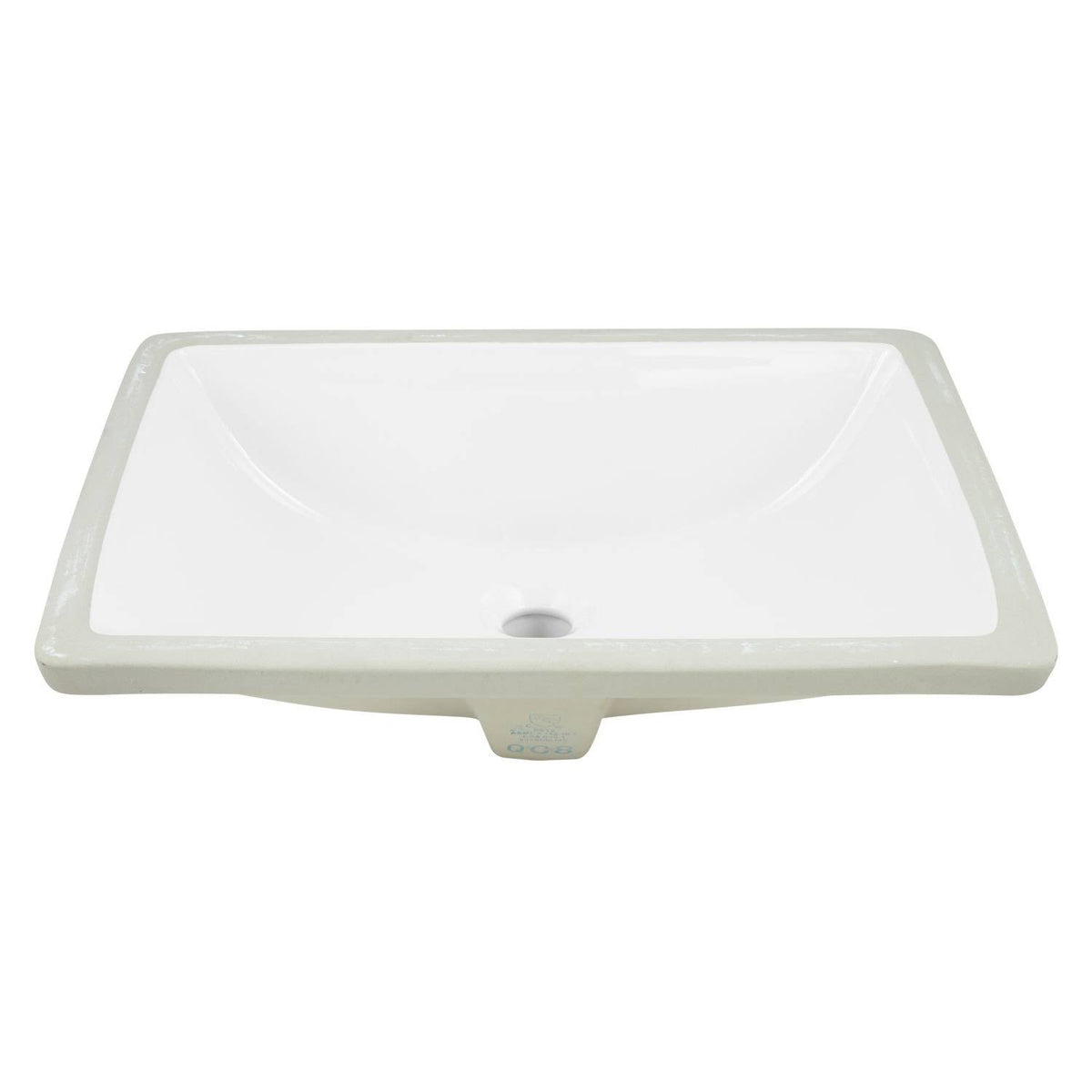 White Rectangle Undermount Sink Set F1141