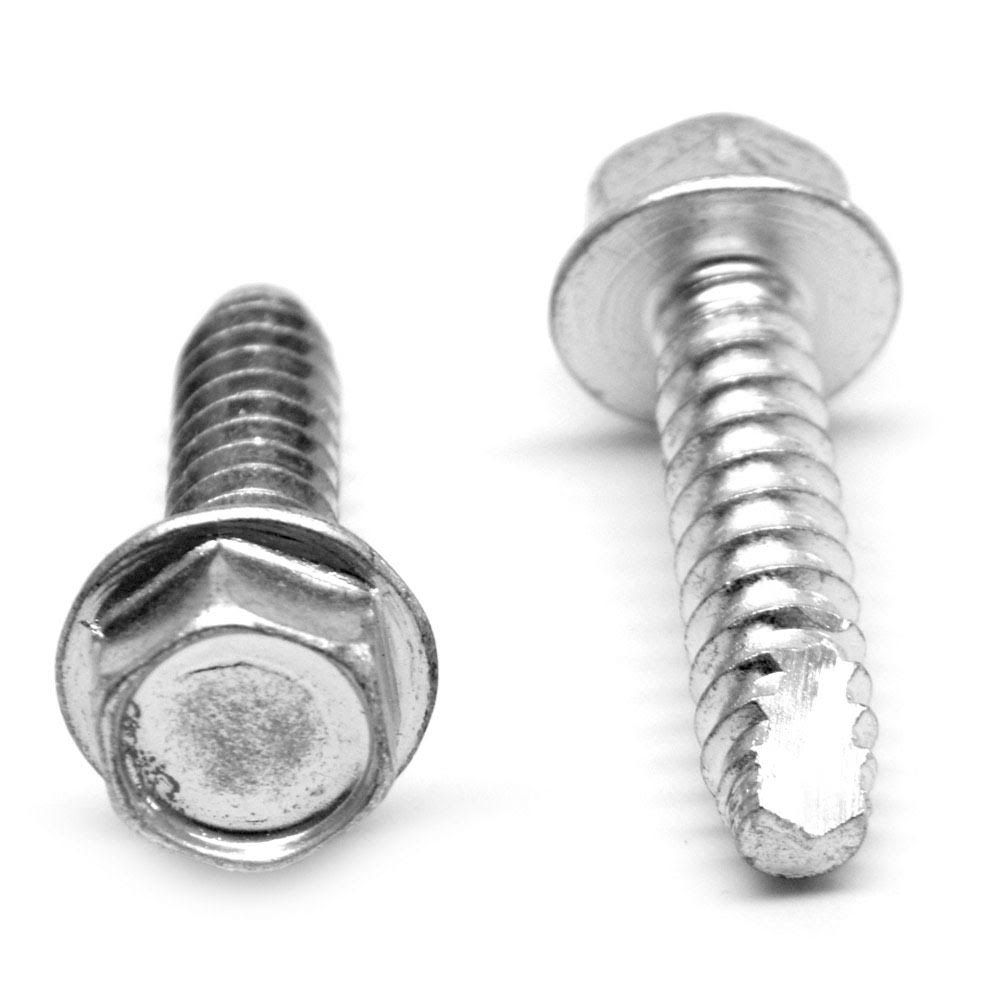 1 Thread Cutting Screw Hex Washer Head Zinc Plated D4308