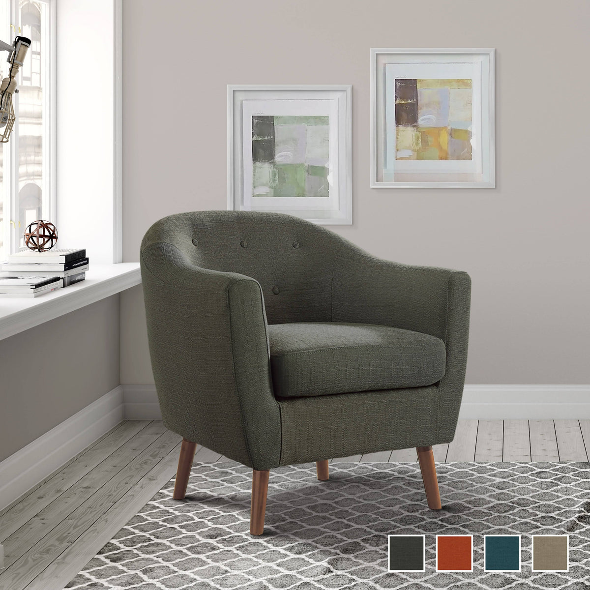 Sage Grey Accent Chair Z8839