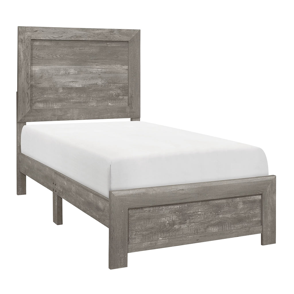Twin Size Gray Bed Y74670