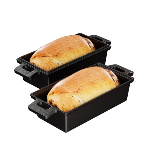 Cast Iron Bread Pan with Lid 9x5 2 Piece Set F71126