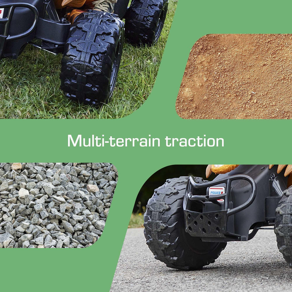 Orange 12V Battery-Powered Ride-On ATV D6371