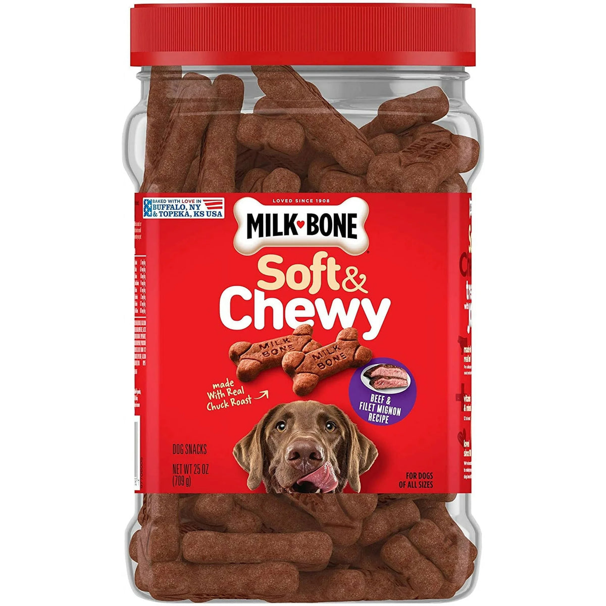 Soft & Chewy Beef Dog Treats 25 Ounces Y9401