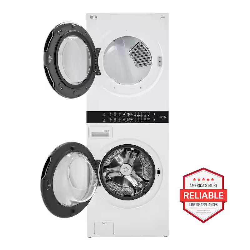 4.5 Cu.Ft. Front Load Washer & 7.4 Cu.Ft. Electric Dryer in White W4121