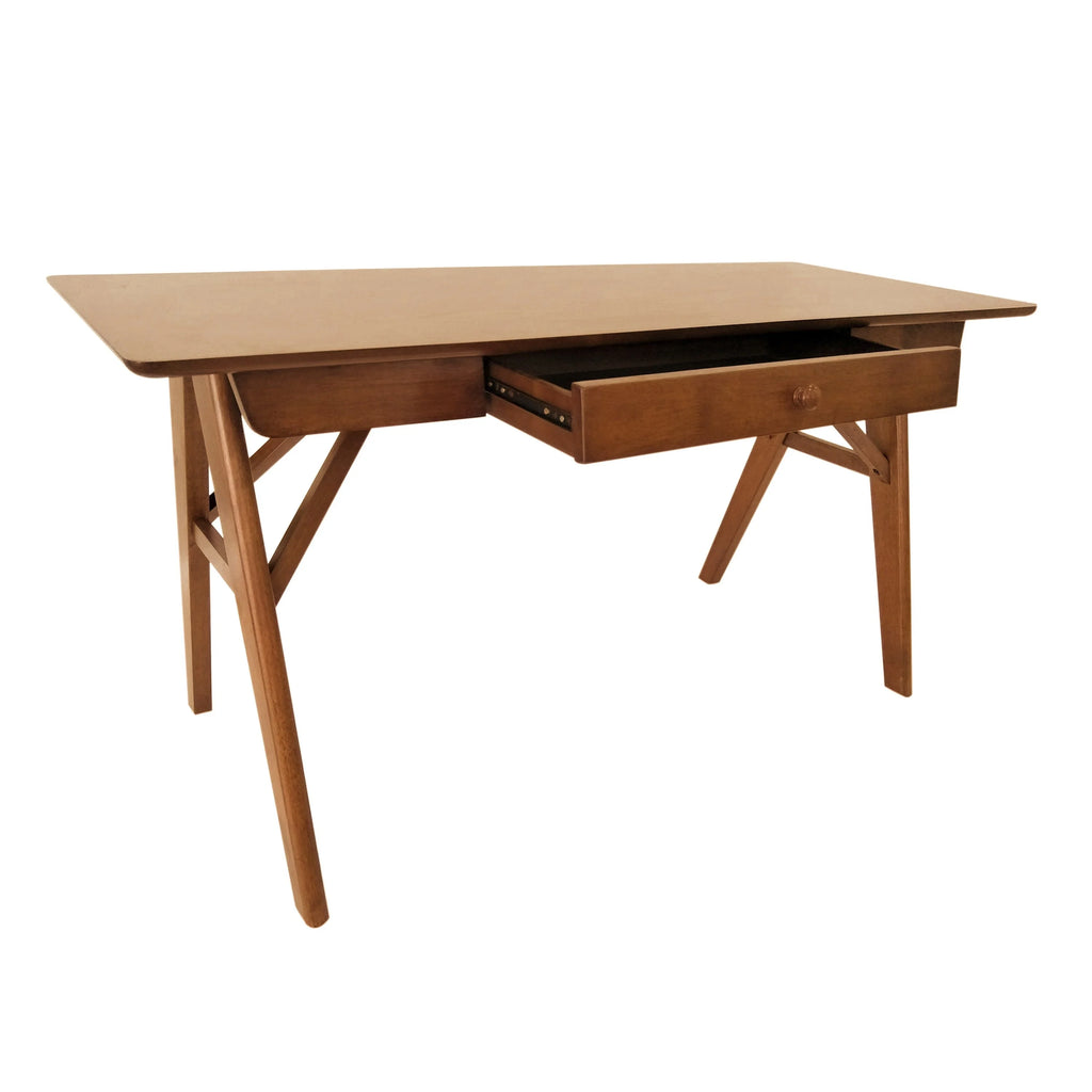 Modern Faux Wood Desk with Veneer O207496