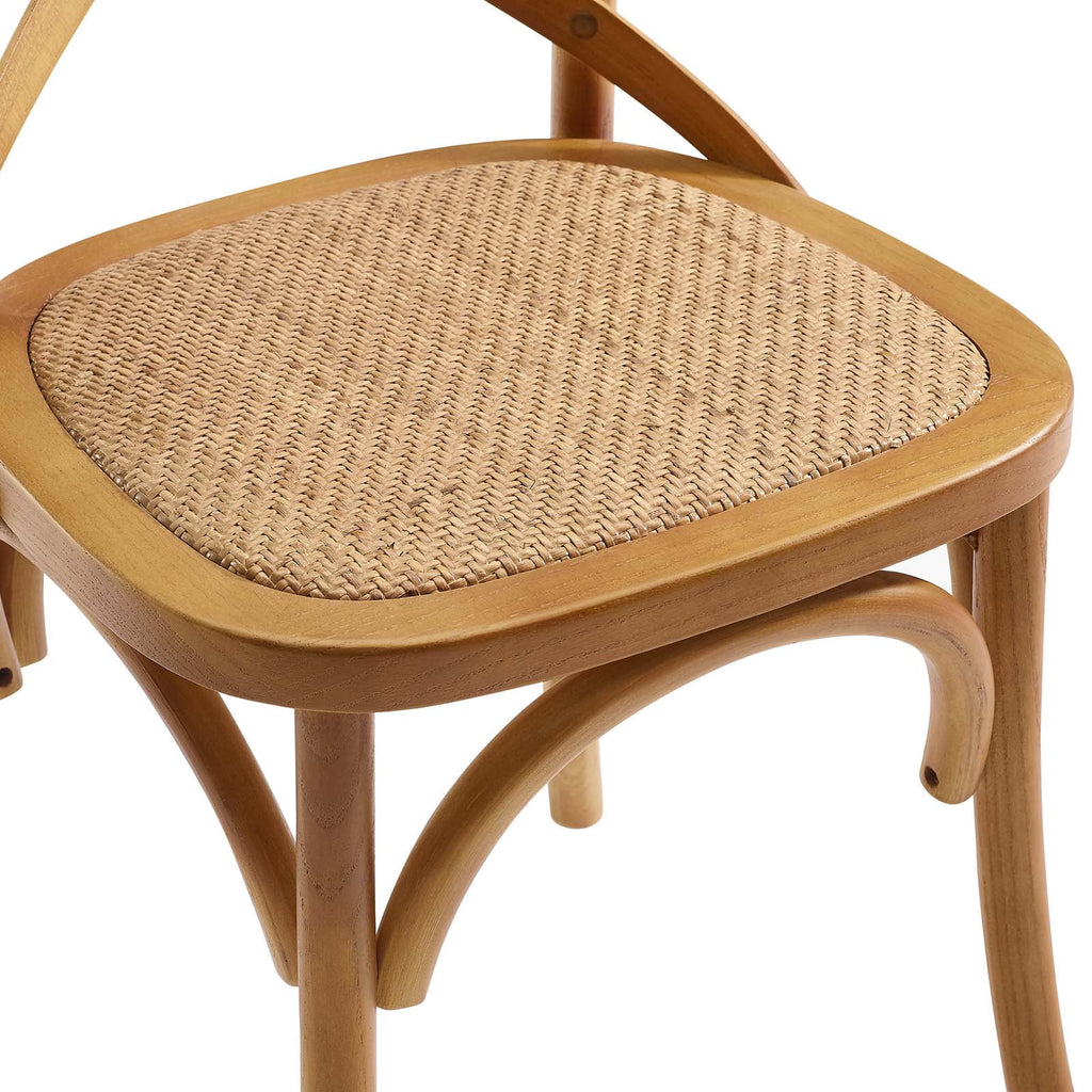 Walnut Dining Side Chair Set of 2 Y161