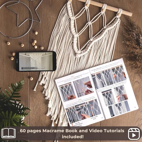 Macrame Kits for Adults Beginners with 112 Supplies and 7 Projects Book M2196
